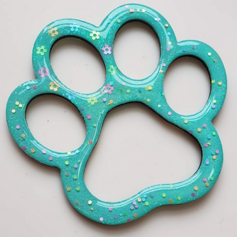 Handmade Spring Paw Print Decor Accessory